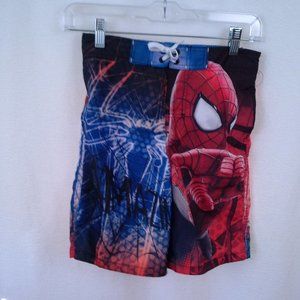 Marvel Spider-Man 2 Spiderman boys swimsuit swim trunks Size M Spiderman 2 lined